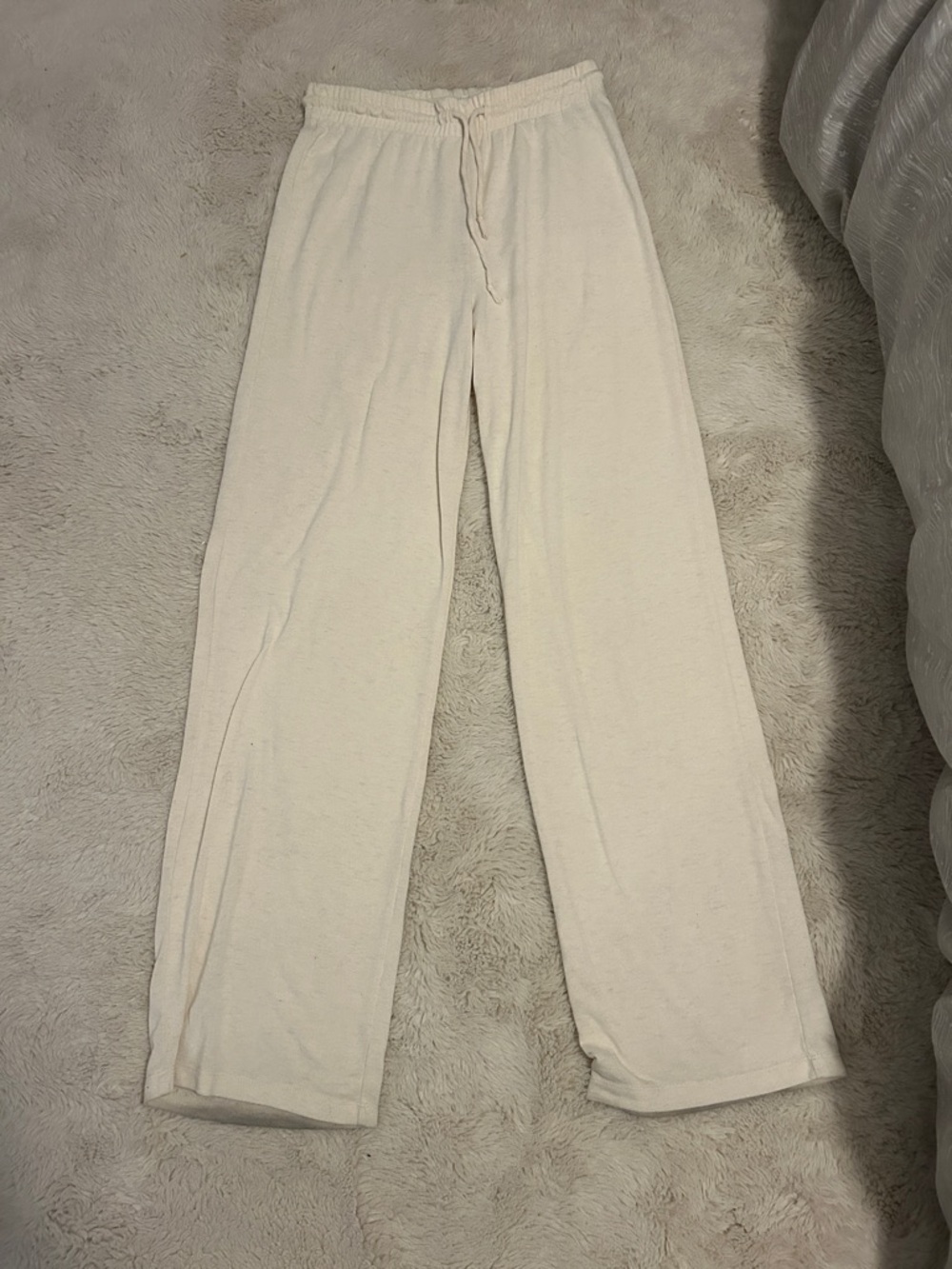 Wilfred Cream Drawstring Lounge Joggers